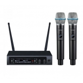 AMW AU58 v2 - Microfone sem Fio Duplo Digital UHF + Estojo