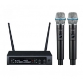 AMW AU58 v2 - Microfone sem Fio Duplo Digital UHF + Estojo