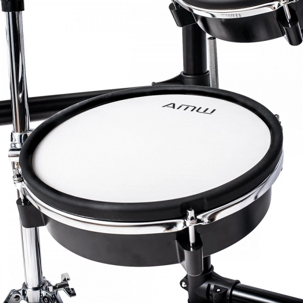 AMW ED11 Pro - Bateria Eletrônica All Mesh Dual Real Hi Hat Condução Tri zone Pratos Dual