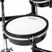 AMW ED11 Pro - Bateria Eletrônica All Mesh Dual Real Hi Hat Condução Tri zone Pratos Dual