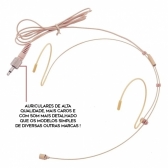 AMW WH3 - Microfone Auricular Bege Conector P2 com Rosca