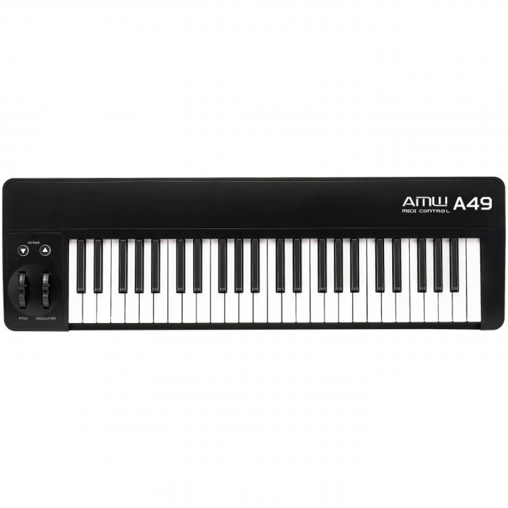 AMW A49 - Teclado Controlador MIDI USB 49 Teclas