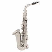 Milano Saxofone Alto - Niquelado Eb Mib + Estojo + Acessórios