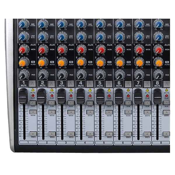 AMW M12 Fx v3 - v3 Mesa de Som 12 Canais com EFX BT Player Sub Out e Interface !