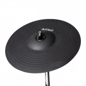 AMW ED11 Pro - Bateria Eletrônica All Mesh Dual Real Hi Hat Condução Tri zone Pratos Dual