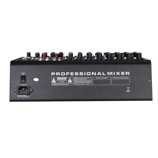 AMW CP8 V3 - Mesa de Som 8 Canais Efeitos USB Interface Mp3 BT Eq