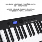 AMW PD1 black - Piano Digital Dobrável com 88 Teclas e Acessórios !
