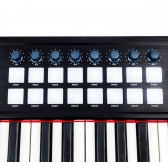 KFX SW61 Pro - Controlador MIdi USB 61 Teclas 16 PADs 8 Knobs