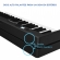 AMW PD1 black - Piano Digital Dobrável com 88 Teclas e Acessórios !