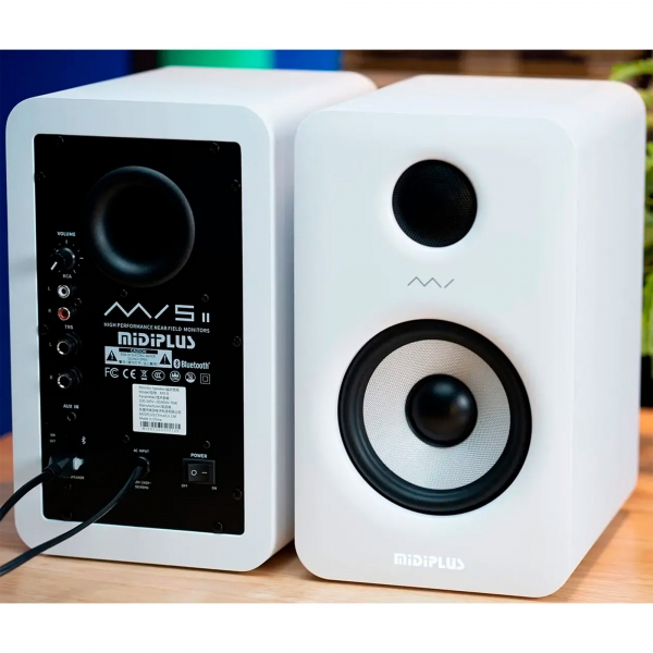 Midiplus MI5 V2 White - Monitores de Áudio Ativos 5.25´´ 70W RMS