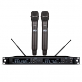 AMW AU500 v2 - Microfone sem fio Duplo Digital Multibanda UHF Rack + Estojo 1R 2M