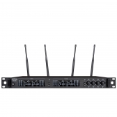 AMW AU7000 - Microfone Sem Fio Profissional 4 Canais Digital UHF Multibanda WR488Q + 4x WM80