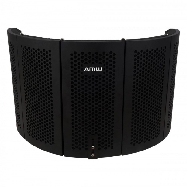 Amw Vb30 v2 - Vocal Booth Curvado 5 Peças em Metal Difusor Acústico