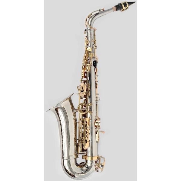 Milano Saxofone Alto - Eb Niquelado Com Dourado C/ Estojo Loja
