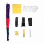 Milano Saxofone - Alto Preto com Tubo e Chaves Laqueadas Mi Bemol Eb + Estojo + Acessórios MALS61