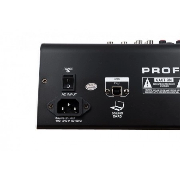Amw Pm6 v2 - Mesa De Som 6 Canais 99 Efx DSP Interface USB Eq BT
