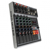 AMW VX6 - Mesa de Som 6 Canais 99 EFX Interface USB OTG LoopBack