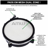 AMW ED7 v2 - Bateria Eletrônica Digital All Mesh com Real Hi Hat