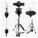AMW ED11 Pro - Bateria Eletrônica All Mesh Dual Real Hi Hat Condução Tri zone Pratos Dual