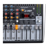 AMW M12 Fx v3 (SALDO) - v3 Mesa de Som 12 Canais com EFX BT Player Sub Out e Interface !