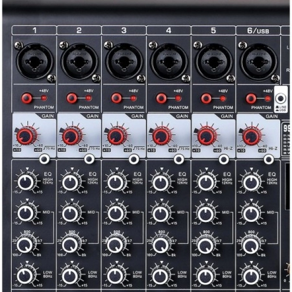 Amw Pm6 v2 - Mesa De Som 6 Canais 99 Efx DSP Interface USB Eq BT