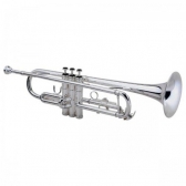 Trompete Milano - Premium Prateado Bb Si Bemol + Estojo XTR006