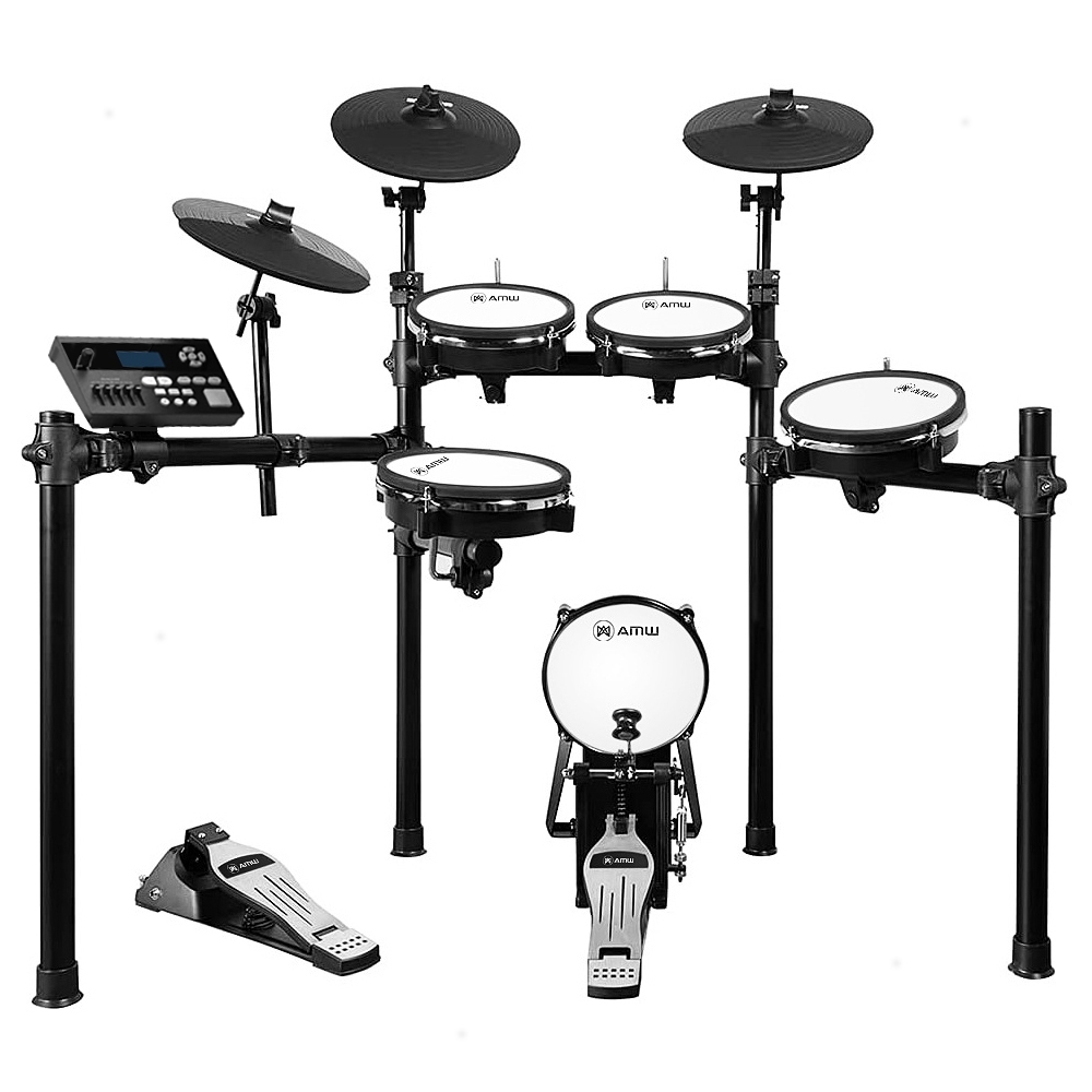 AMW ED6 v4 - Bateria Eletrônica PADs Dual Zone e Pratos Dual + Choke