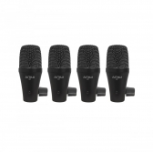 AMW D7 - Kit de Microfones para Bateria com 7 Microfones + Acessórios + Estojo