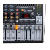 AMW M12 Fx v3 - v3 Mesa de Som 12 Canais com EFX BT Player Sub Out e Interface !