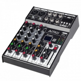 AMW SM4 V2 - Mesa de som 4 canais bluetooth e interface de áudio