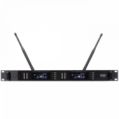 AMW BU400 v2 - Microfone sem fio Duplo Auricular Digital UHF Rack + Estojo