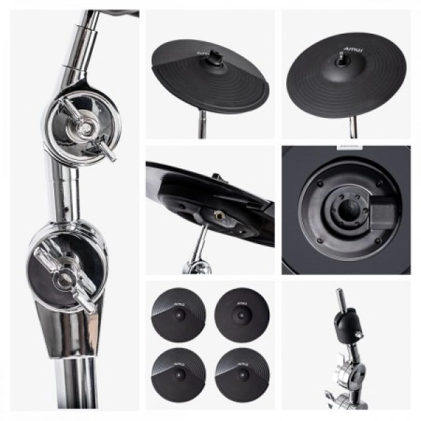 AMW ED15 Pro - Pro Bateria Eletrônica All Mesh Dual Real Hi Hat.l
