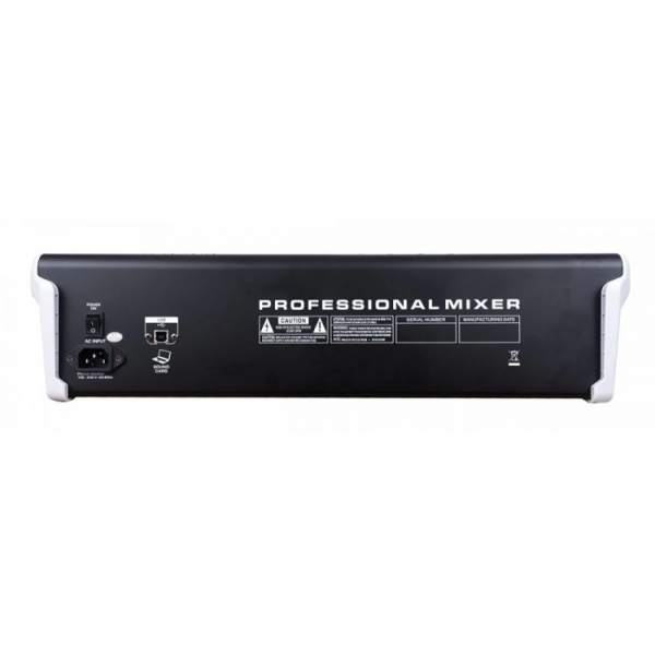 AMW Q12 v3 - Mesa de Som 12 Canais Combo 99 Efx Dsp 2 Aux Hi-Z Interface USB Eq BT