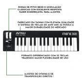 AMW Mini 32 Black - Teclado controlador midi USB 32 teclas