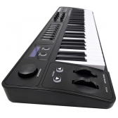 AMW P49 v2 - Teclado Controlador MIDI USB 49 Teclas 8 Faders 8 Knobs