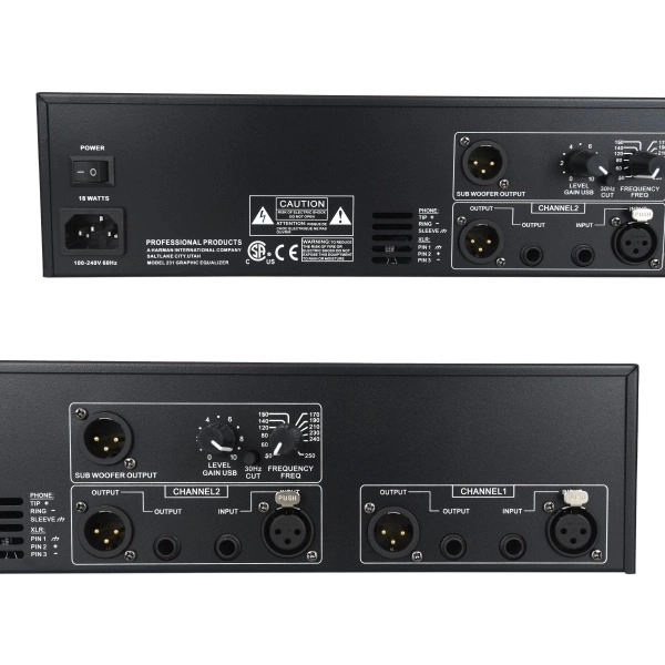 AMW EQ231 Sub - Equalizador High End 31 Bandas Estéreo Saída SubWoofer