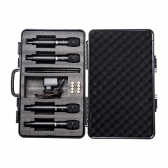 AMW AU7000 - Microfone Sem Fio Profissional 4 Canais Digital UHF Multibanda WR488Q + 4x WM80