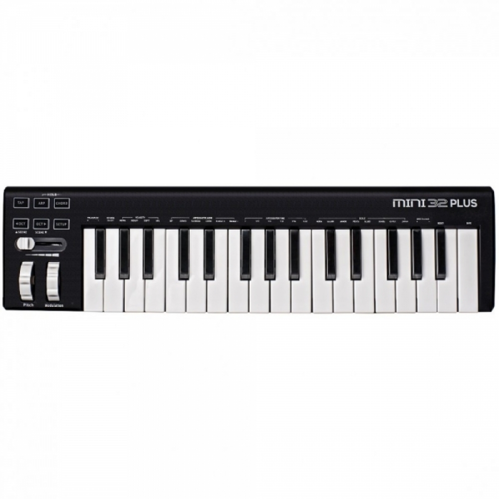 AMW Mini 32 Plus Black - Teclado Controlador Midi USB