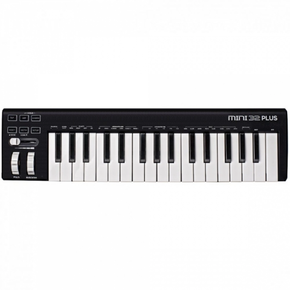 AMW Mini 32 Plus Black - Teclado Controlador Midi USB