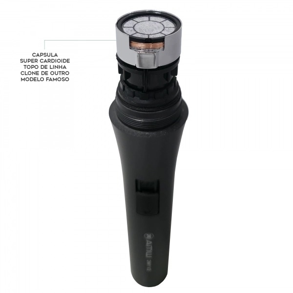 AMW DM1 - Microfone Dinâmico Cardioide com cápsula de alto padrão + Cabo