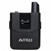 AMW BU400 v2 - Microfone sem fio Duplo Auricular Digital UHF Rack + Estojo