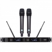 AMW AU400 v2 - Microfone sem fio Duplo Digital UHF Rack