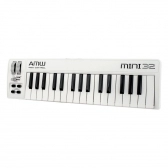 AMW Mini 32 White - Teclado controlador midi USB 32 teclas