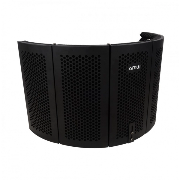 Amw Vb30 v2 - Vocal Booth Curvado 5 Peças em Metal Difusor Acústico