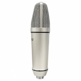 Amw AMC2 - Microfone Condensador XLR FET 34mm Banhado a Ouro + Shockmount