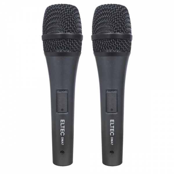ELTEC DMA7 - Kit Com 7 Microfones de Bateria + Estojo Plástico