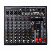 AMW MX8 v2 - Mesa  8 Canais 6 XLR Bluetooth EFX Interface USB
