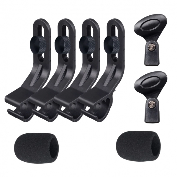 AMW DMK7 - Kit Premium Com 7 Microfones Bateria Em Metal + Estojo