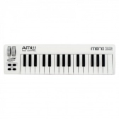 AMW Mini 32 White - Teclado controlador midi USB 32 teclas