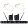 AMW BU400 v2 - Microfone sem fio Duplo Auricular Digital UHF Rack + Estojo